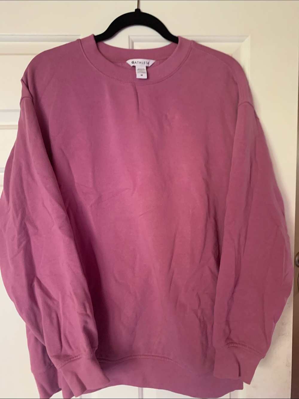 Athleta Forever Fleece Crewneck, Mauve, size Medium,  new, never worn